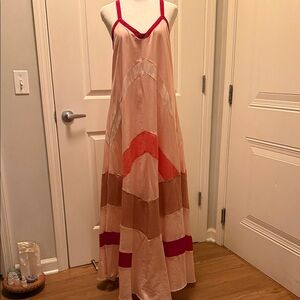 PJK Patterson J. Kincaid Pink and Red Maxi Dress
